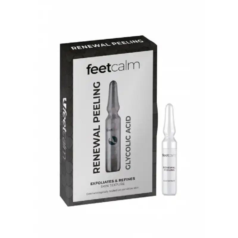 Ofertă limitată FEET CALM SET FIOLE EXFOLIANTE PENTRU PICIOARE CU ACID GLICOLIC 7 FIOLE X 2ML