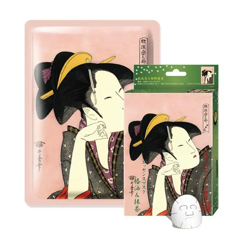 Ofertă specială CAMELLIA + MATCHA - 5 buc - Set Masti de Fata Tip Servetel Pentru Calmare