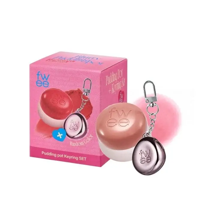 KEYRING LIP & CHEEK BLURRY PUDDING POT ND02 LIKE - Blush 2 In 1 Cu Breloc Pentru Retusuri Ieftin