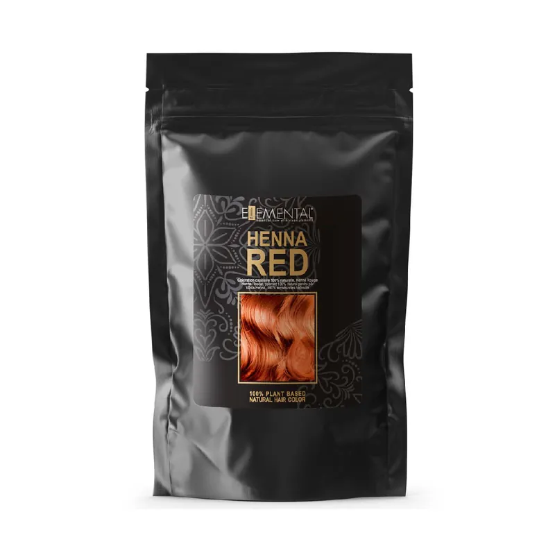 Pudra vegetala Henna roscat, 100 g, Ellemental Reducere extra