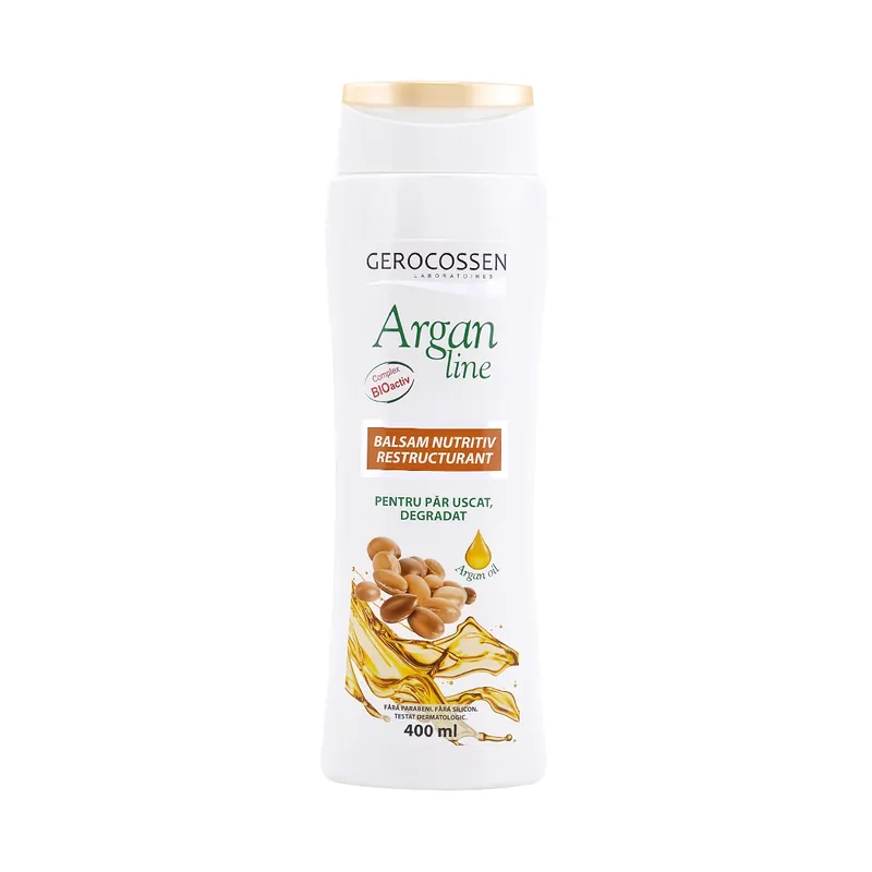 Balsam nutritiv restructurant Argan Line, 400 ml, Gerocossen Reducere extra