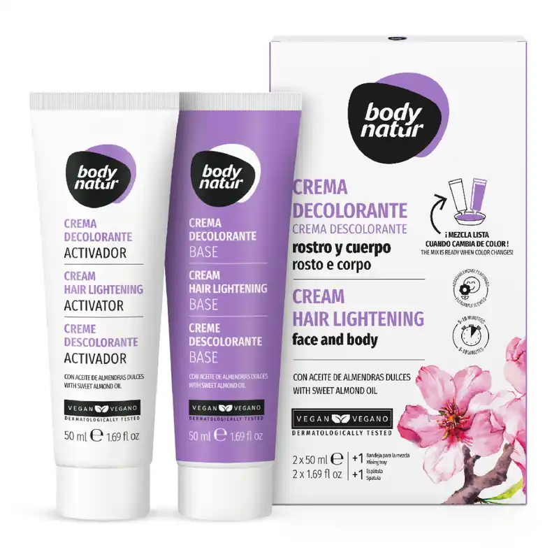 Preț promoțional Crema decoloranta pentru parul facial si corporal 2*50ml, Body Natur
