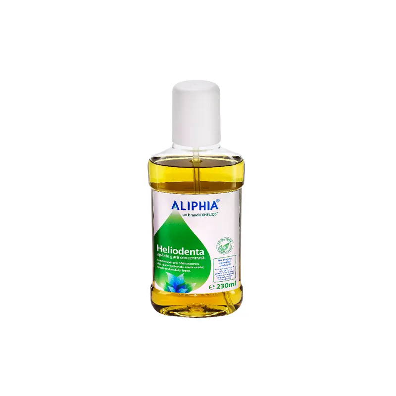 Apa de gura concentrata Heliodenta, 230 ml, Aliphia Comandă acum