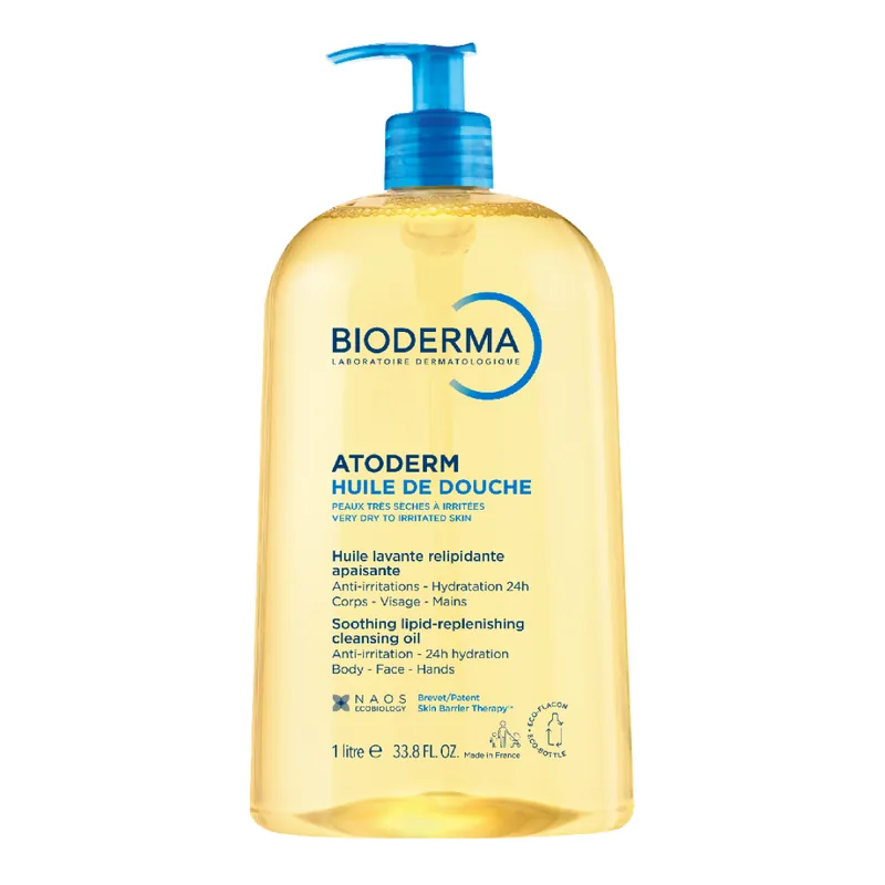 Ulei de dus Atoderm, 1000 ml, Bioderma Preferatul clienților