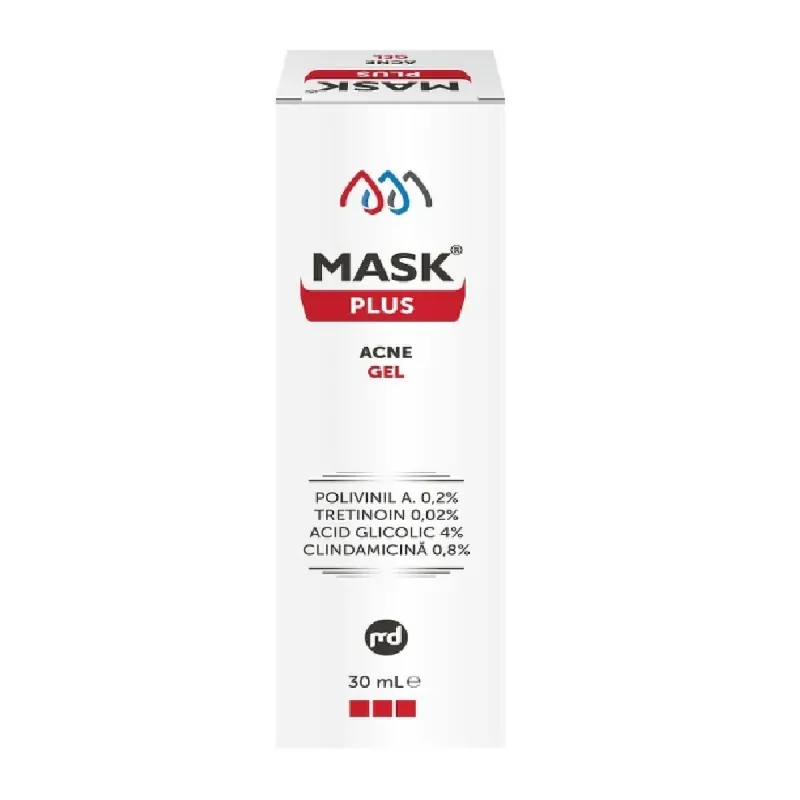 Gel pentru tratamentul acneei inflamatorii Mask Plus, 30 ml, Meditrina Calitate înaltă