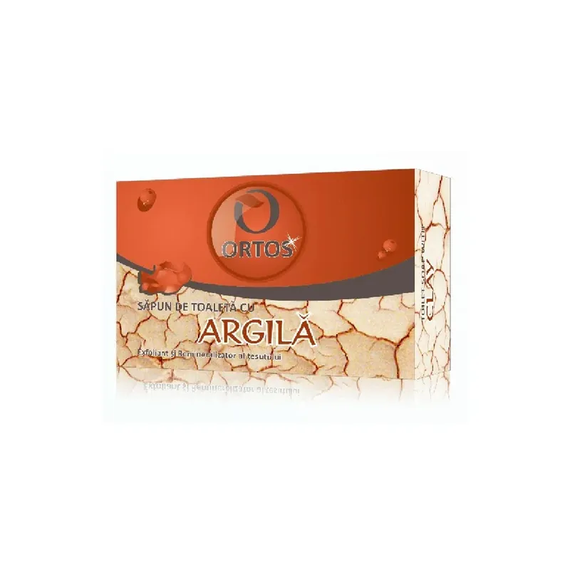 Ofertă Sapun de toaleta cu argila, 100g, Ortos