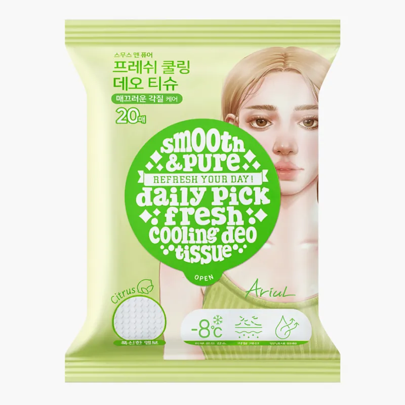 Retur gratuit Servetele deodorante Citrus Smooth & Pure Fresh Cooling, 20 bucati, Ariul