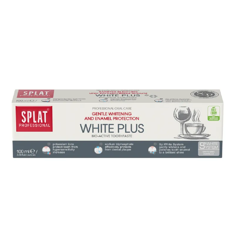 Retur ușor Pasta de dinti White Plus, 100 ml, Splat