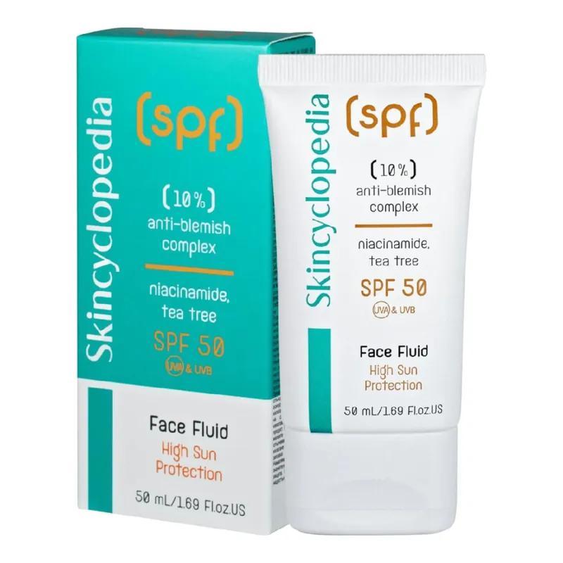 Ofertă limitată Crema de fata cu SPF50 pentru tenul cu imperfectiuni, 50 ml, Skincyclopedia