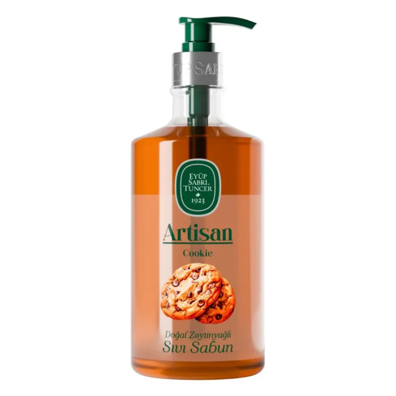 Preț mic Sapun lichid cu ulei natural de masline Cookie Artisan, 600ml, Eyüp Sabri Tuncer