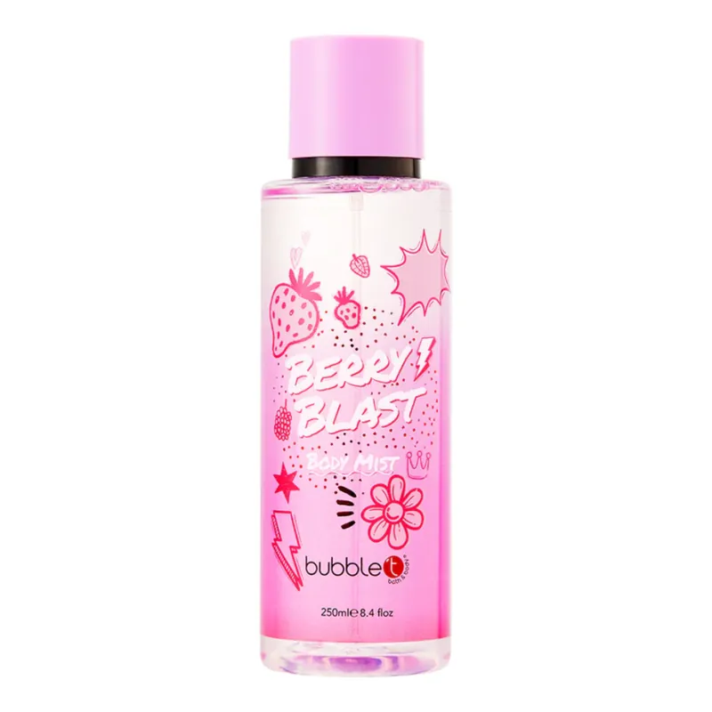 Reducere Body Mist cu parfum de fructe de padure, 250ml, Bubble T