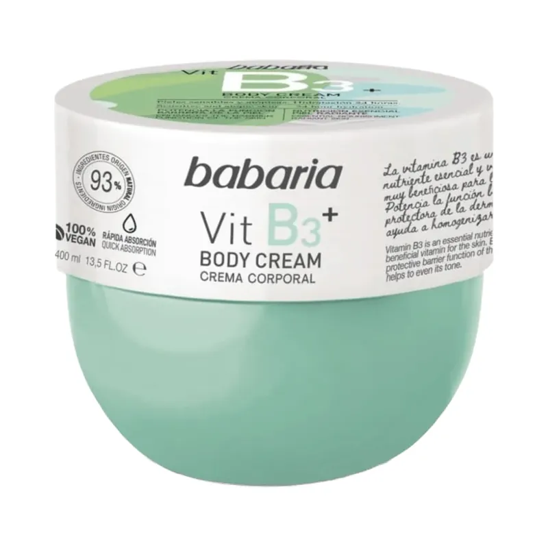 Crema de corp cu vitamina B3, 400 ml, Babaria Comandă acum