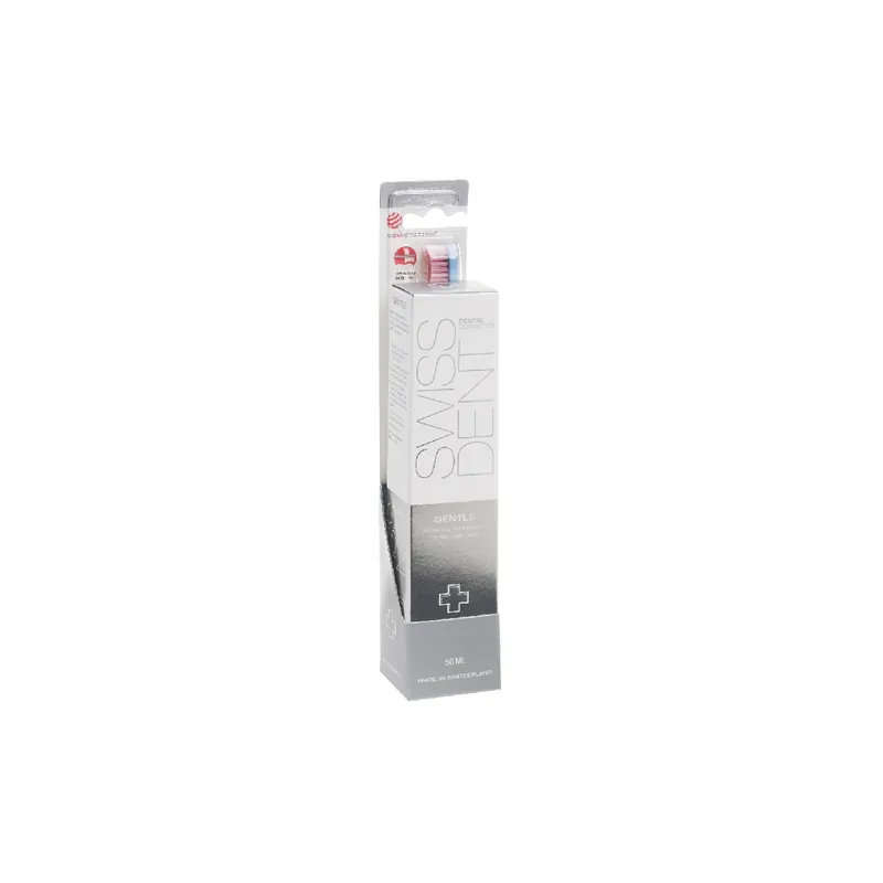 Livrare expres Set Gentle Pasta de dinti Gentle 50 ml + Periuta Extra, Swissdent