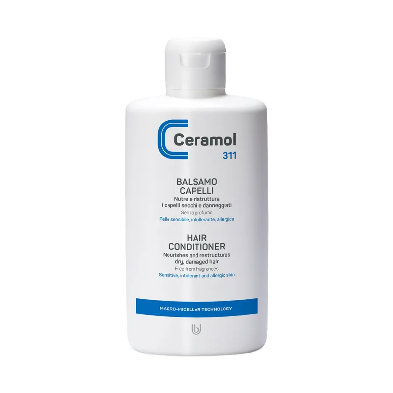 Balsam pentru par cu scalp sensibil, 200 ml, Ceramol Plată sigură