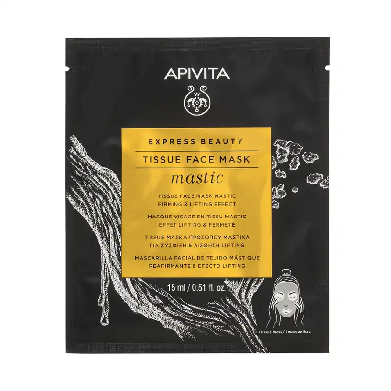 Masca servetel Mastic Lifting Express, 15 ml, Apivita Premium