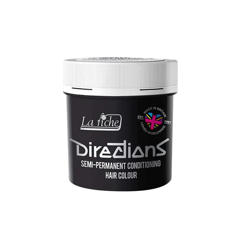 La Riche Directions Ebony, vopsea semipermanenta nuanta negru intens cu subtonuri rosiatice 88 ml Preț redus