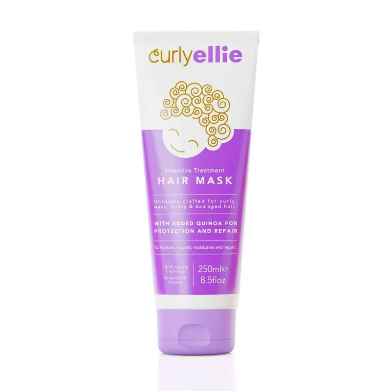 CurlyEllie Intensive Treatment Hair Mask, masca intens reparatoare pentru par cret 250 ml Expediere rapidă
