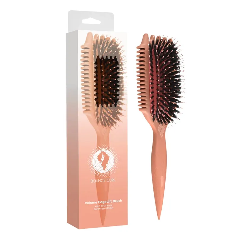 Plată securizată Bounce Curl Volume EdgeLift Brush Peach, perie pentru volum