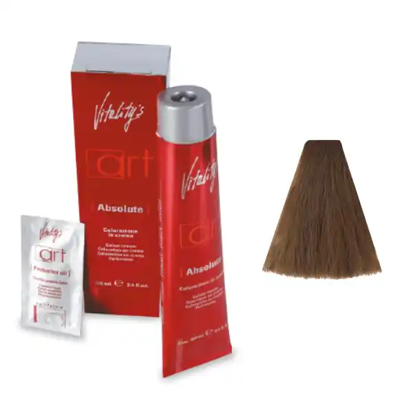 Ultima șansă Vopsea permanenta de par Vitality‘s Art Absolute cu amoniac 8/28 Blond Bej Perlat 100 ml