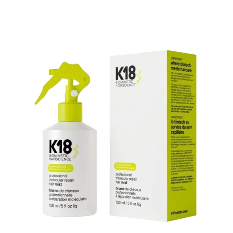 Tratament demineralizant pentru reparare moleculara par K18 Biomimetic Hairscience Professional Hair Pro Mist 150ml Cel mai bun preț