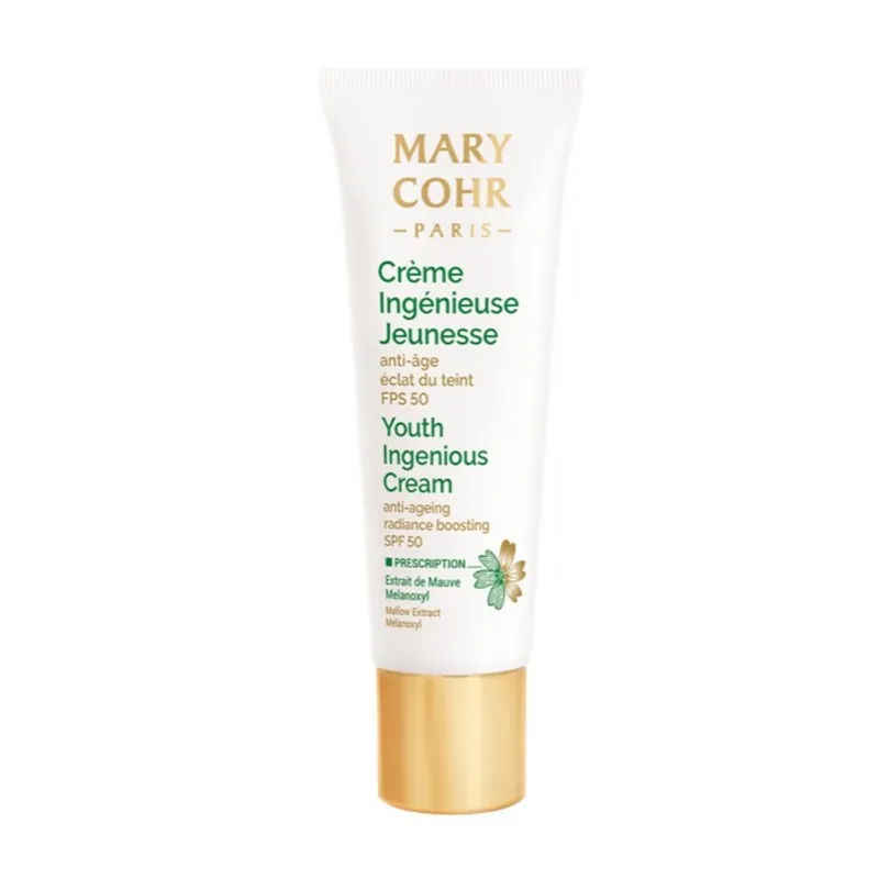 Crema de fata anti-imbatranire cu protectie solara Mary Cohr Youth Ingenious Cream SPF50 30ml Ofertă exclusivă