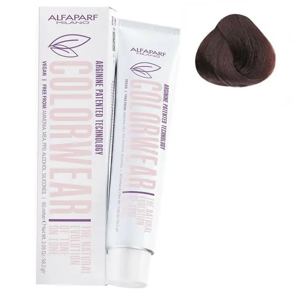 Alfaparf COLOR WEAR - Vopsea de par demipermanenta nr.7.35 Blond mediu auriu mahon 60ml Promoție