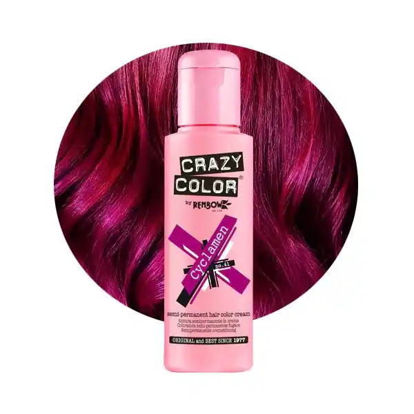 Crazy Color - Crema nuantatoare semi permanenta no.41 Cyclamen 100ml Ofertă de sezon