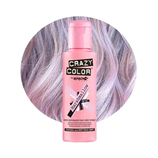 Crazy Color - Crema nuantatoare semi permanenta no.64 Marshmallow 100ml Plată securizată