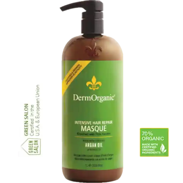 DermOrganic Masca de Reparare pentru par 70% Organic 1000ml Preț promoțional