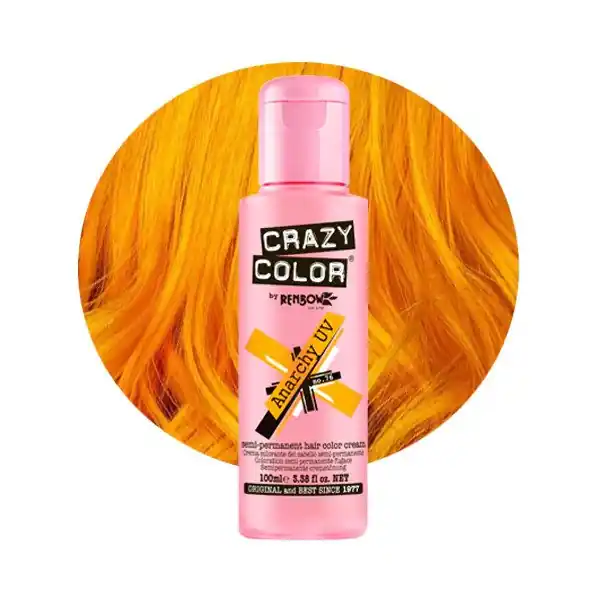 Crazy Color - Crema nuantatoare semi permanenta no.76 Anarchy UV 100ml Cel mai vândut