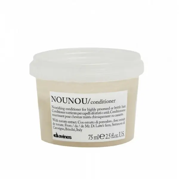 Davines - Balsam nutritiv par uscat si deteriorat NouNou, travel size 75ml Super ofertă