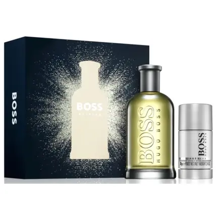 Comandă acum Set Cadou Parfum, Hugo Boss, BOSS BOTTLED, 200ml EdT Spray + 75ml Deo Stick