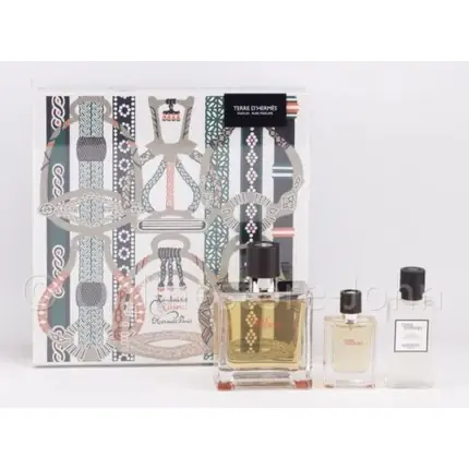 Set Parfum, Hermès Terre d‘Hermes, 75ml + 12.5ml EDP + 40ml After Shave Ofertă specială