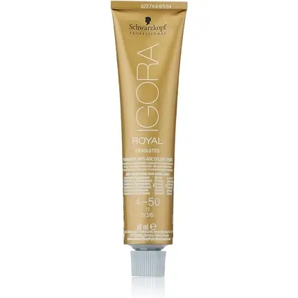 Vopsea par, Schwarzkopf, IR Absolutes 4-50, Saten Mediu Auriu Natural, 60ml Promoție