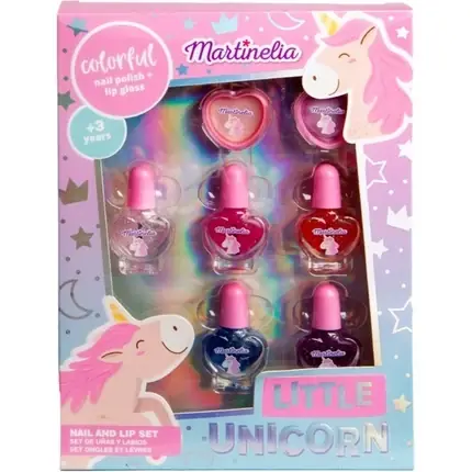 Set unghii si buze, Little Unicorn, 7 piese Ofertă de sezon