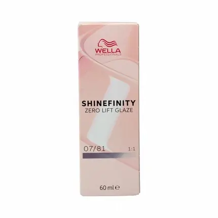 Vopsea de par permanenta, Wella, Shinefinity Nº 07/81, 60ml Lichidare de stoc