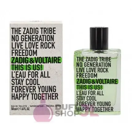 Apa de Toaleta, Zadig & Voltaire, This is Us! L‘eau, 50ml Discount