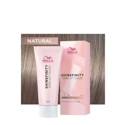 Vopsea par demi-permanenta, Wella Shinefinity, 06/0 Blond Natural Inchis, 60ml Nu rata