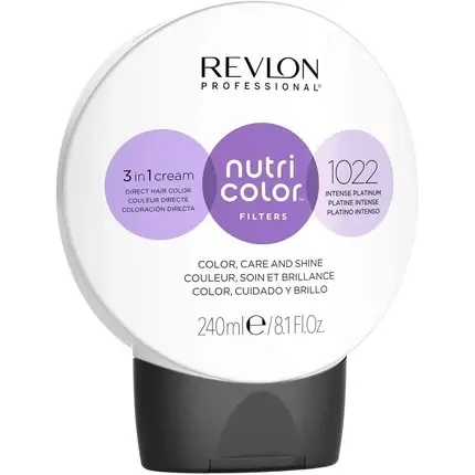 Vopsea de par semi-permanenta, Revlon, Nutri Color Filters Metallic 1022, 240ml Cel mai bun preț