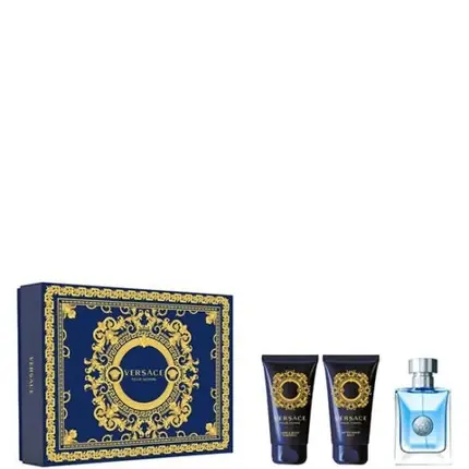 Preferatul clienților Set cadou Versace Pour Homme, 50ml EDT, Balsam dupa ras 50ml & Gel de dus
