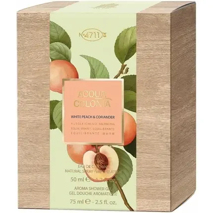 Vezi acum Set cadou eau de cologne 50ml + gel de dus 75ml, 4711, Acqua Colonia White Peach Coriander