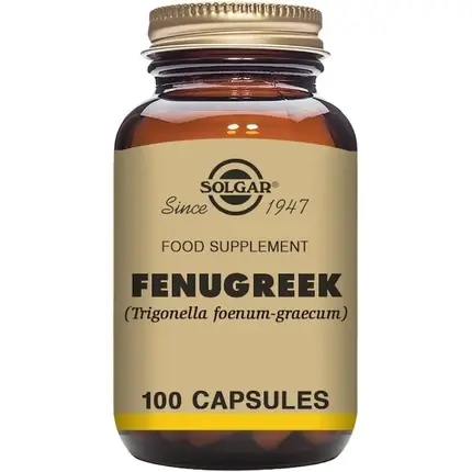 Cumpărături sigure Capsule vegetale, Solgar, Fenugreek, 100 bucati