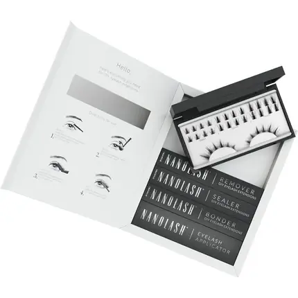 Preferatul clienților Kit extensii gene false, Nanolash, DIY Flirty
