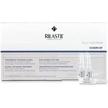 Kit îngrijire ten, Rilastil, Multirepair Cuadri GF, 30 fiole Ofertă de sezon