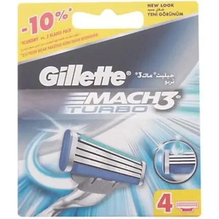 Popular Rezerve pentru aparat de ras, Gillette Mach3 Turbo, 4 buc