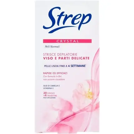 Ofertă exclusivă Benzi depilatoare, Strep, cristal, față