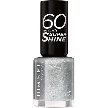 Preț mic Lac de unghii, Rimmel, 60 Seconds Glitter, Extra, 8ml