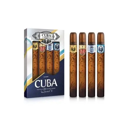 Nu rata Set parfumuri bărbați Cuba, Quad I, 4 piese