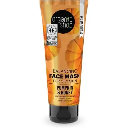 Masca fata, Organic Shop, ten gras, dovleac si miere, 75ml Reducere