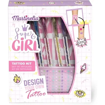 Set tatuaje temporare, Martinelia, Super Girl, pentru copii Ieftin